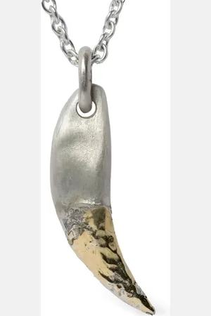 PARTS OF FOUR 18K yellow gold and sterling Leopard Tooth Necklace Ghost