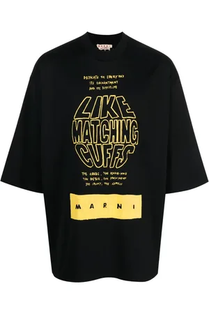 Marni Slogan-print cotton T-shirt