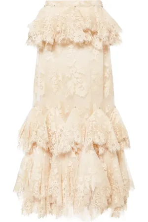 ZIMMERMANN Eden lace handkerchief skirt