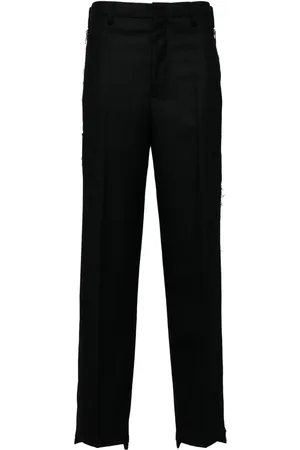 UNDERCOVER Distressed-finish straight-leg trousers