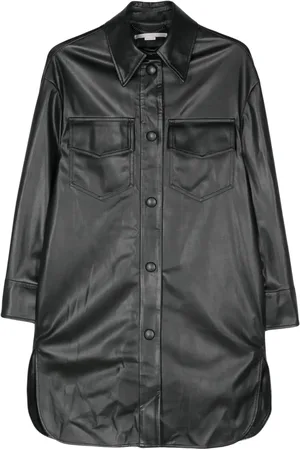Stella McCartney Faux-leather overshirt
