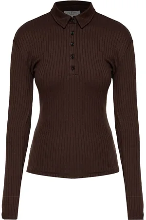 RAG&BONE Ribbed-knit polo shirt