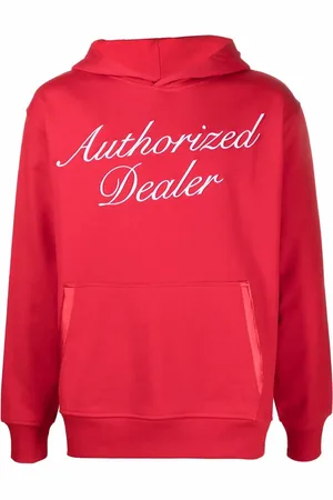 JUST DON Slogan print hooded sweatshirt