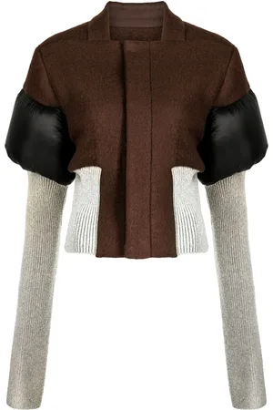 Rick Owens Cropped panelled jacket
