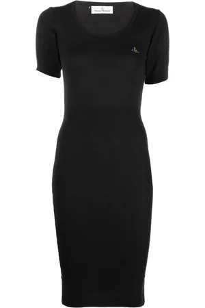 Vivienne Westwood Orb-logo knitted midi dress