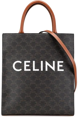 Céline 2021 Small Triomphe Coated Canvas Vertical Cabas satchel