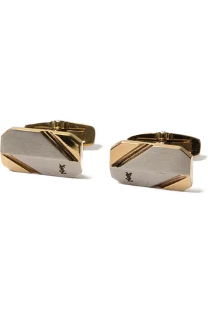 Saint Laurent 1990s Cassandre-logo cufflinks