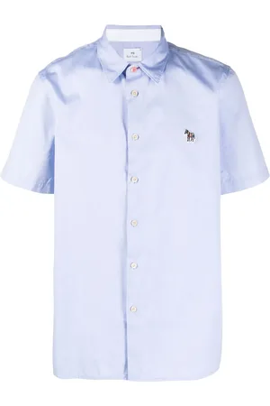 Paul Smith Logo-embroidered organic cotton shirt