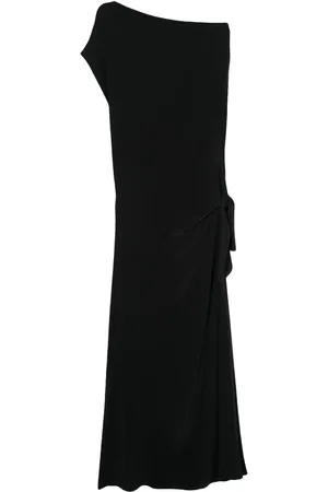 ALYSI Cowl-neck silk dress