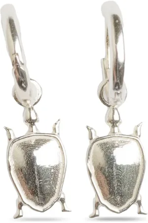 Natia X Lako Tiny Turtle hoop earrings