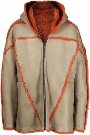 Rick Owens Jumbo Peter shearling hooded jacket