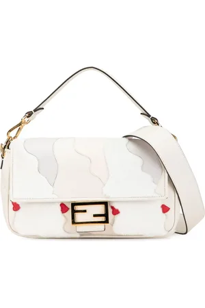 Fendi 2010-2025 Mink And Suede Faces Baguette satchel