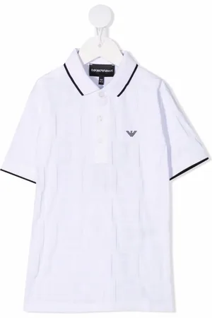 Emporio Armani Logo-patch short-sleeved polo shirt