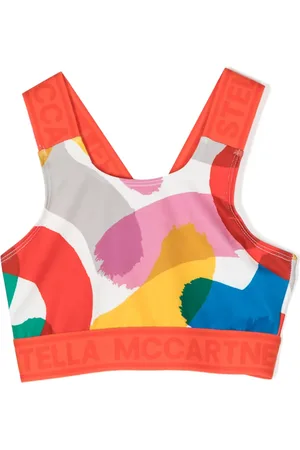 Stella McCartney Logo-print strap cropped top