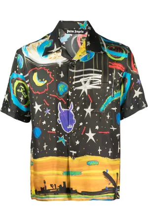 Palm Angels Starry Night bowling shirt