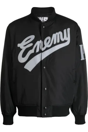 NEIGHBORHOOD X Public Enemy x Majestic logo-embroidered bomber jacket