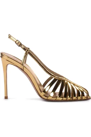 LE SILLA Cage slingback leather pumps