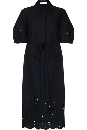 Erdem Floral-embroidered shirtdress