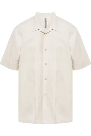 ELEVENTY Bowling-collar short-sleeve shirt