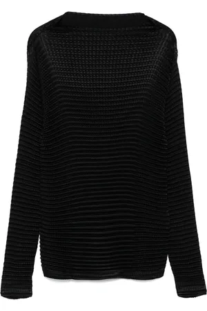 Issey Miyake Suede Like Pleats top