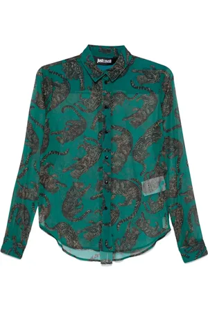 Roberto Cavalli Leopard-print shirt