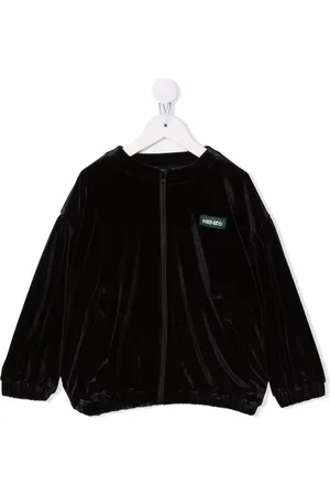 Kenzo Logo-graphic print zipped sweatshirt