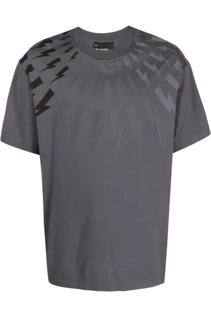 Neil Barrett Thunderbolt-print cotton T-shirt