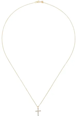 Mateo 14kt diamond-embellished cross necklace
