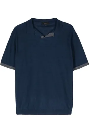 Sease Split-neck piqué polo shirt