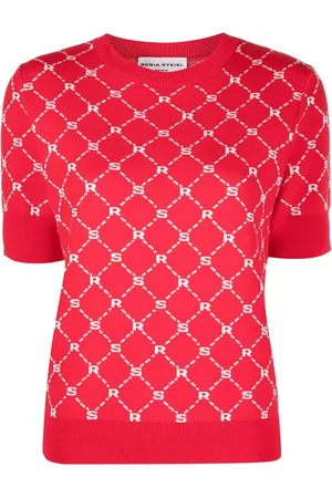 Sonia by Sonia Rykiel Monogram-pattern knitted top