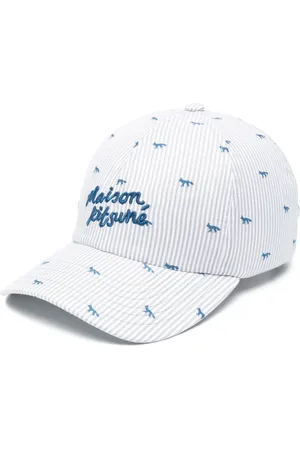 Maison Kitsuné Striped baseball cap