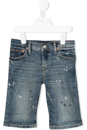 Ralph Lauren Paint-print denim shorts