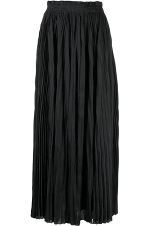 ULLA JOHNSON Elasticated-waist pleated skirt