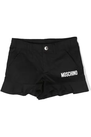 Moschino Logo-print peplum style shorts