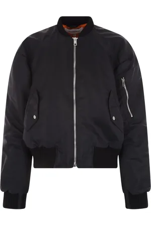 JORDAN LUCA Mock-neck zip-up bomber jacket
