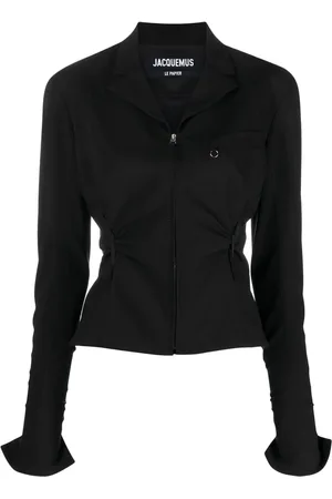 Jacquemus Neru cut-out zip-up fitted jacket