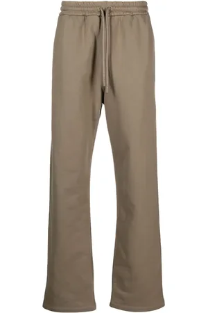 OFF-WHITE Logo-embroidered cotton track pants