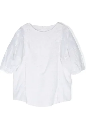 Chloé Embroidered organic cotton voile blouse
