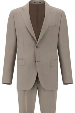 Boggi Milano Herringbone virgin wool suit