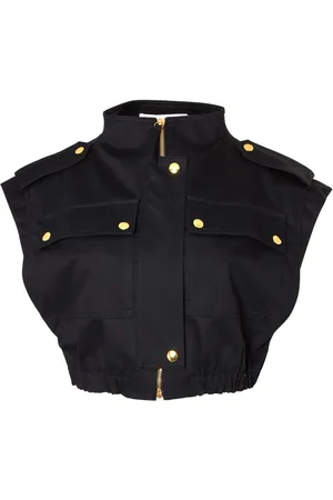 Carolina Herrera Zip-up cropped cargo gilet