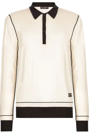 Dolce & Gabbana Logo-embroidered silk polo shirt