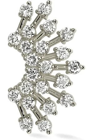 Lark & Berry 14kt white gold Sun Rays Tiara diamond stud