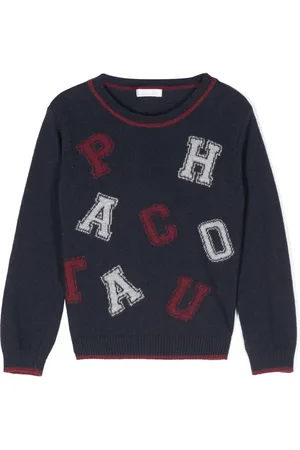 PATACHOU Logo-intarsia sweater