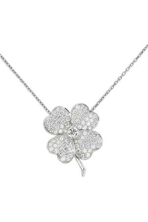 Van cleef 2010s 18kt white gold Cosmos diamond pendant