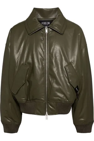 FIVE CM Zipped faux leather jacket