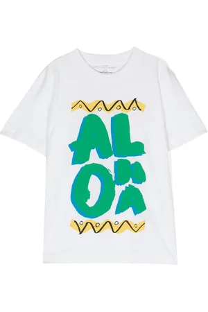 Stella McCartney Aloha Lettering cotton T-shirt