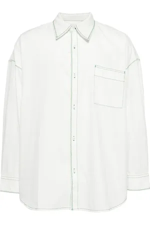 FIVE CM Contrast-stitching shirt