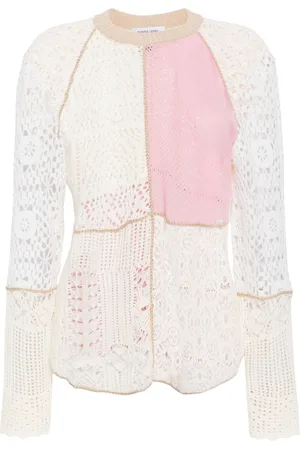 Marine Serre Regenerated crochet-knit jumper