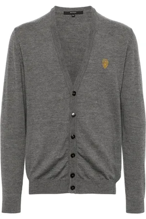 Gucci Logo-embroidered wool cardigan