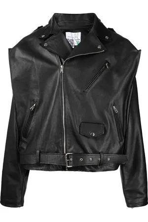 Natasha Zinko Box Leather Motorcycle Jacket